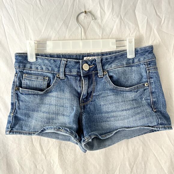 So Y2k Low Rise Micro Mini Shorts 5 Pop Culture Grunge Trashy Mcbling Festival - Picture 1 of 6